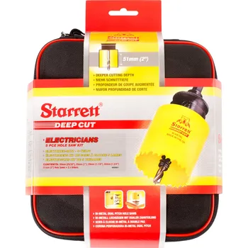 Vrták STARRETT sada vykružovacích korunek DEEP CUT, značková, made in UK - "Elektrikář"