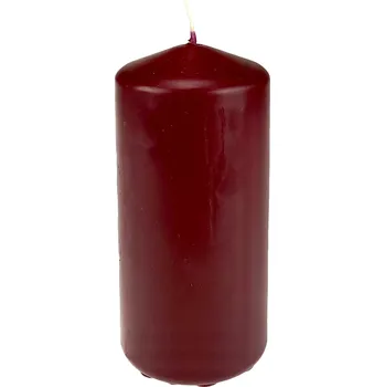 Svíčka Svíčka válec 12x6 cm bordó