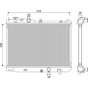 Chladič motoru Chladič, chlazení motoru VALEO 701267