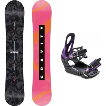 Snowboarding Gravity Sirene 25/26 dámský snowboard + Raven S230 Black/violet vázání 144 cm + S/M (EU 37-42) + DÁREK + Doprava ZDARMA