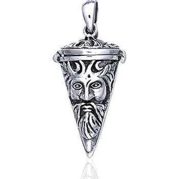 Přívěsek DÓZIČKA PÁN LESA, stříbrný závěs na krk