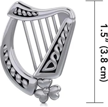 Přívěsek IRSKÁ HARFA, přívěšek, Ag 925