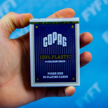 Pokerová karta Copag - pokerové plastové hrací karty - barevné indexy Barva: Modrá