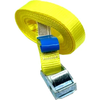 Upínací popruh SVX Jednodílný rychloupínací pás se sponou a volným koncem žlutý 6M 6M/250kg