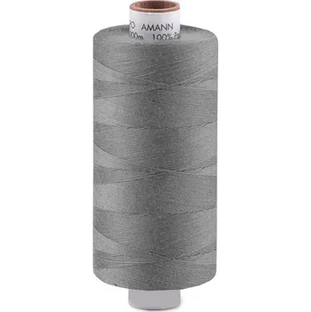 Nit Polyesterové nitě Aspo návin 1000 m Amann - 0318 šedá střední