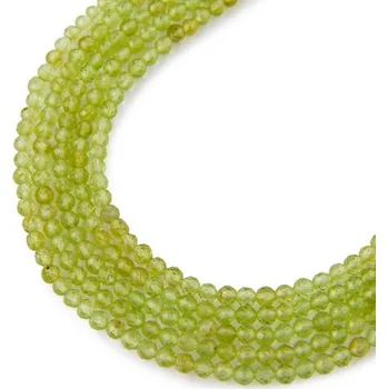 Dětské navlékací korálky Korálky z minerálu Olivín AAA 2 mm broušené