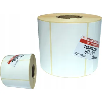 Samolepící etiketa Termální etikety 80x50 bílé maTias 1000 kusů pro tiskárny Zebra, Citizen, Sato
