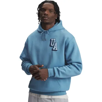 Pánská mikina Pánská zateplená mikina s kapucí UNDER ARMOUR-UA Icon Flc Graphic Top Modrá M