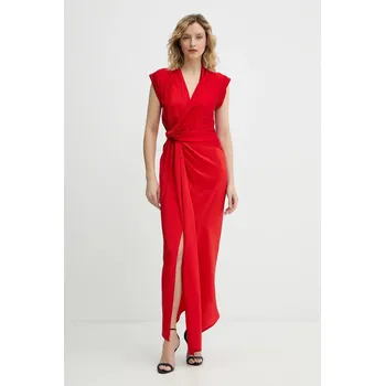 Dámské šaty Šaty s příměsí hedvábí Victoria Beckham 1126WDR006893A červená 33X, vel. 40