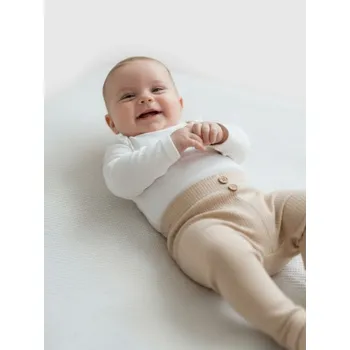 Sinsay - Kalhoty z žebrovaného úpletu - béžová - WJ040-80X - WJ040-80X-68