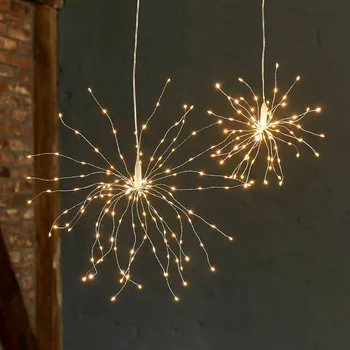 Vánoční dekorace Vánoční LED osvětlení - Ohňostroj (120 led) Vánoční osvětlení: Teplá bílá