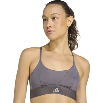 Podprsenka Dámská tréninková sportovní podprsenka ADIDAS-HYG SHN BRALETT GRESTR/GREY Šedá S