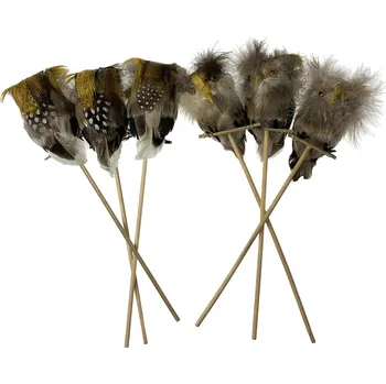 Dortová svíčka Sova zápich set 6 ks