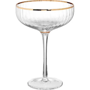 Sklenice Butlers GOLDEN TWENTIES Sklenice na šampaňské se zlatým okrajem 400 ml