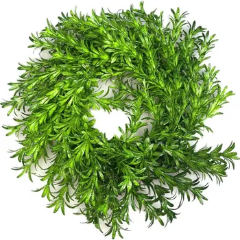 Věnec Věnec plast zelený zimostráz pr. 29 cm