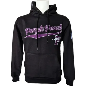 Pánská mikina Lauren Rose Mikina s skrytou kapsou -Purple Punch - Černá Velikost: L