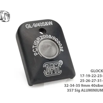 DPM Systems MFA-GL/1 - Hliníková patka na zásobník s rozbíječem oken pro Glock 17, 19, 22, 23, 25, 34, 35