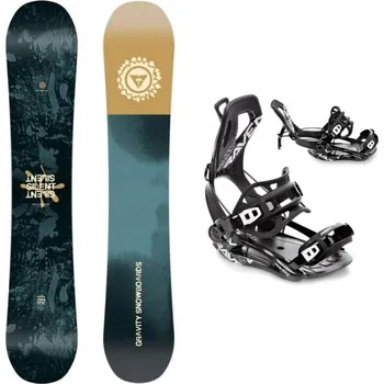 Snowboard Gravity Silent 25/26 pánský snowboard + Raven Fastec FT360 black snowboardové vázání 161 cm + L (EU 41-44) + DÁREK + Doprava ZDARMA