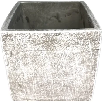 Květináč Betonový květináč čtverec hladký 12x12x12 cm