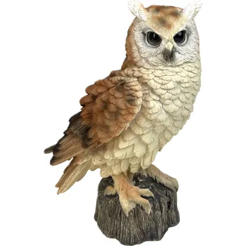 Sova na kameni polyston 15,5x10x20 cm