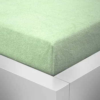 Prostěradlo Homeville froté prostěradlo české výroby pistácie 30cm výška - 140x200 cm