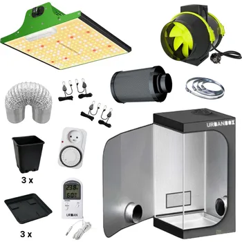 Pěstební box higarden LED Set 100W Viparspectra - 60x60x160cm