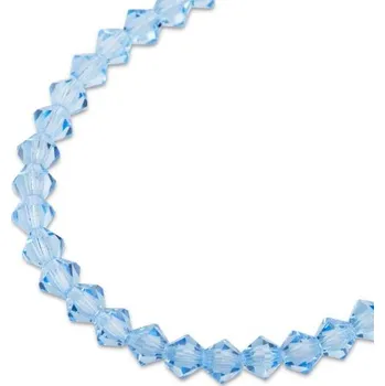 Dětské navlékací korálky Preciosa MC perle Rondelle 3 mm Light Sapphire