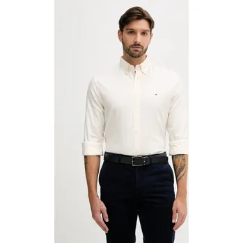 Pánská košile Košile Tommy Hilfiger MW0MW40469 béžová 01X, vel. XL