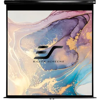 Projekční technika Elite Screens M113UWS1 113" Projekční plátno, roleta, 113" (287cm), 1:1, 203,2×203,2cm, gain 1.1, MaxWhite, case černý M113UWS1