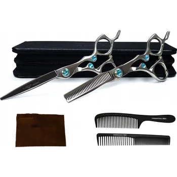 Kadeřnické nůžky Efilační nůžky 6,0 + kadeřnické nůžky 6,0 Gepard Exonis ZNS-03