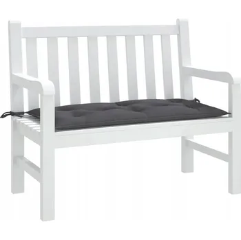 Podsedák Polštář na zahradní lavici, antracitová, 100x50x7 cm, textilní