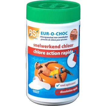 Bazénová chemie BSI Chlór do bazénů 1 kg (granule), rychlý účinek 3808.94.00