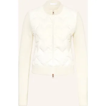 Dámský svetr Moncler Dámský Svetr Z Kombinace Materiálů, krémová / barva...