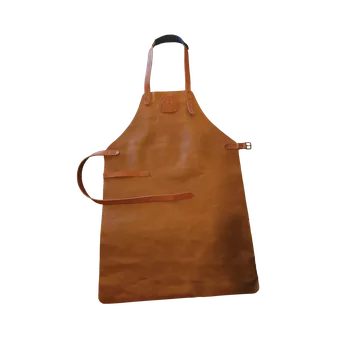 Kuchyňská zástěra OFYR Kožená zástěra OFYR, hnědá