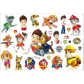 Tetování Tattoo world Dětské tetování Tlapková Patrola 15,5 x 11 cm CG-170