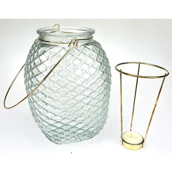 Váza Váza / Lucerna sklo 21x13 cm