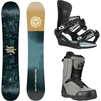 Snowboarding Gravity Silent 25/26 snowboard + Gravity Drift black/sage vázání + Gravity Recon Atop charcoal boty 159 cm + XL (EU 46-48) + DÁREK + Doprava ZDARMA