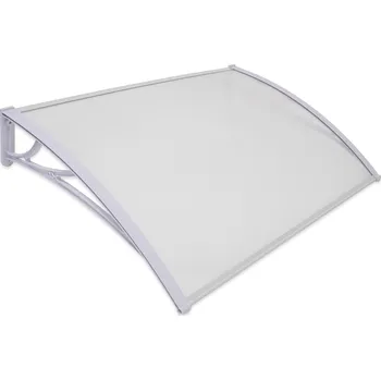 Stříška nad vchodové dveře Tuzemsko Stříška nad dveře 150x100 - nedělená, čirá Šedá/Čirá 100x150 cm