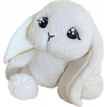 Jedlá dekorace na dort Cukrová figurka nádherný zajíček 6cm - K Decor