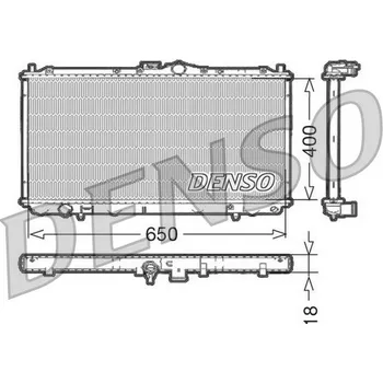 Chladič motoru Chladič, chlazení motoru DENSO DRM45010