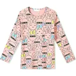 DÍVČÍ TRIČKO S POTISKEM KC2360 VELIKOSTI 98-128 Velikost: 128, Barva: Sv.růžová