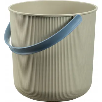 kbelík Akita Plast Týmový kbelík s uchem, barva béžová, objem 10 l, průměr 24 cm, recyklovaný materiál, 60810807
