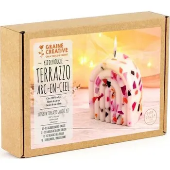 kreativní sada Graine Creative Sada na výrobu svíčky s terrazzo efektem