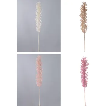 umělá květina Palmový list pudr mix barev 63cm Barva: Žluto-růžová