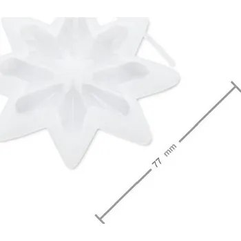 Forma na odlévání Manumi Silikonová forma na odlévání kreativní hmoty sněhová vločka č.2