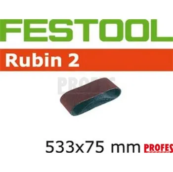 Brusný papír Festool L533X 75-P80 RUBIN 2/10 Brusný pás (499157)