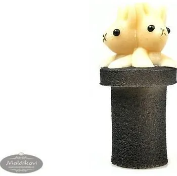 Jedlá dekorace na dort Frischmann Bob a bobek v cylindru - marcipánová figurka na dort