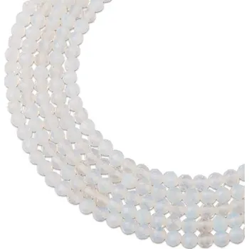 Dětské navlékací korálky Korálky z minerálu Opalit 4 mm broušené