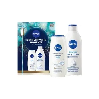 Tělový krém NIVEA Zarte Verwöhn-Momente Soft Moments Sada osobní péče