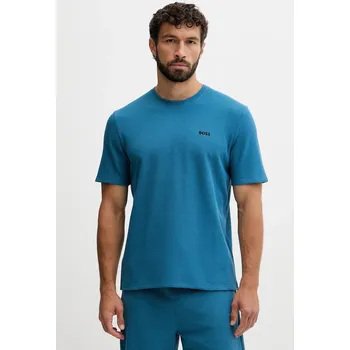 Pánské tričko Tričko BOSS Waffle T-Shirt 50535891 modrá 55X, vel. XL